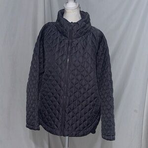 muted purple Athleta Whisper featherless puffer jacket size 1x